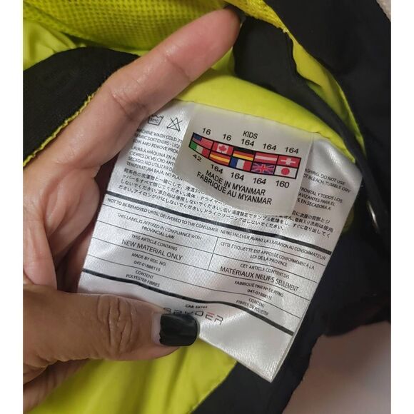 Spyder Girls Glam Snow Jacket 16 Youth - Picture 10 of 11